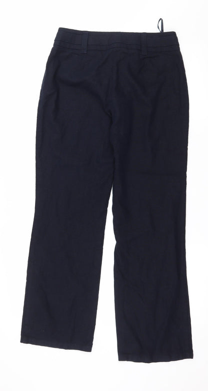 Womens UK Size 10 BHS Regular Fit  Blue Trousers