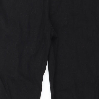 Womens UK Size 34 in Papaya Regular Fit  Black Trousers