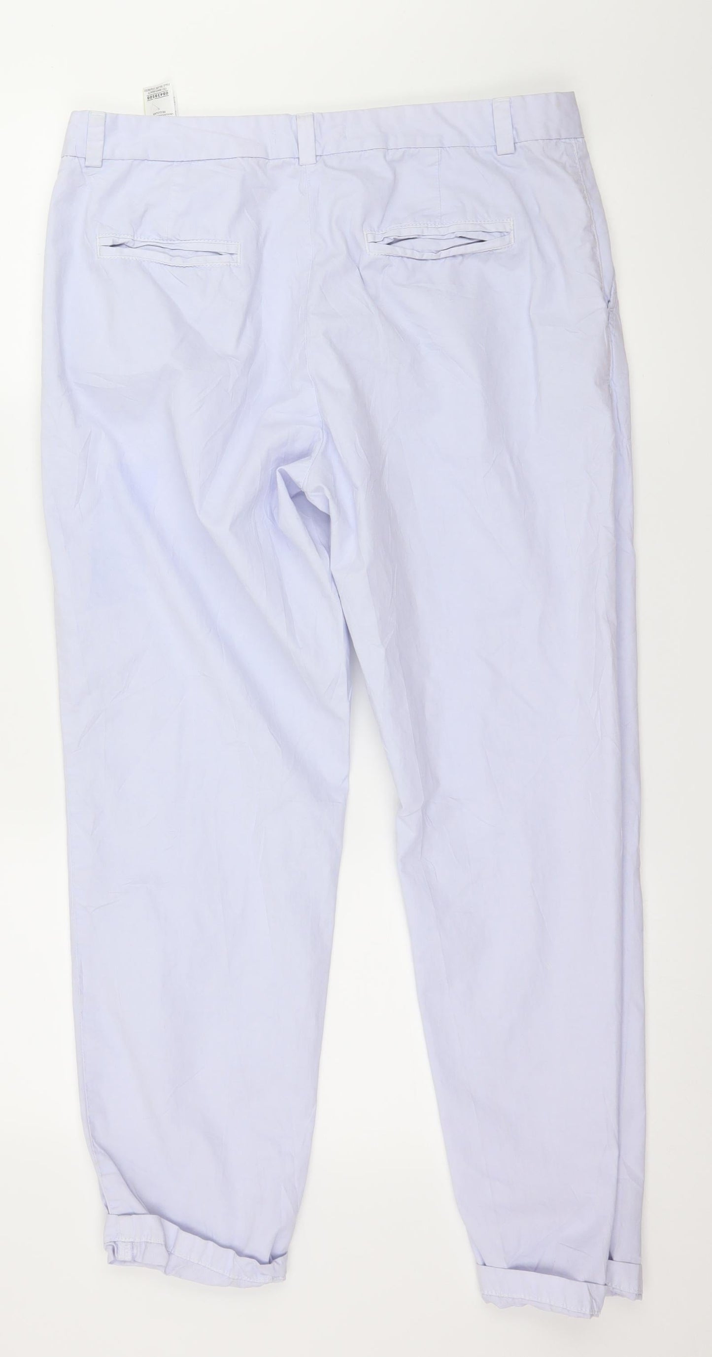 Womens UK Size 14 Marks and Spencer Regular Fit  Blue Trousers