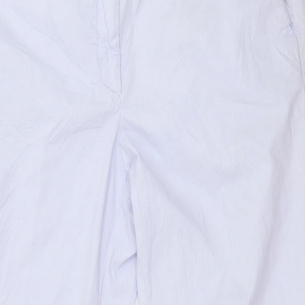 Womens UK Size 14 Marks and Spencer Regular Fit  Blue Trousers