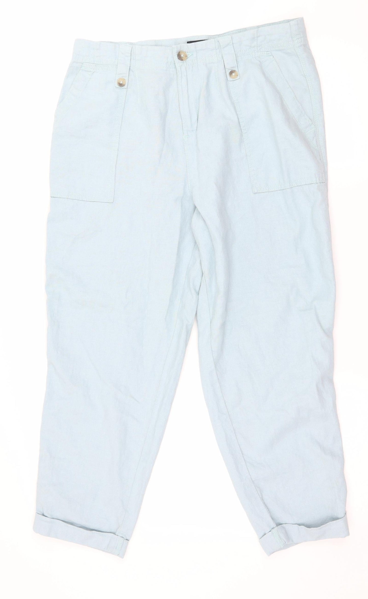 F&F Womens Blue   Trousers  Size 14 L24 in