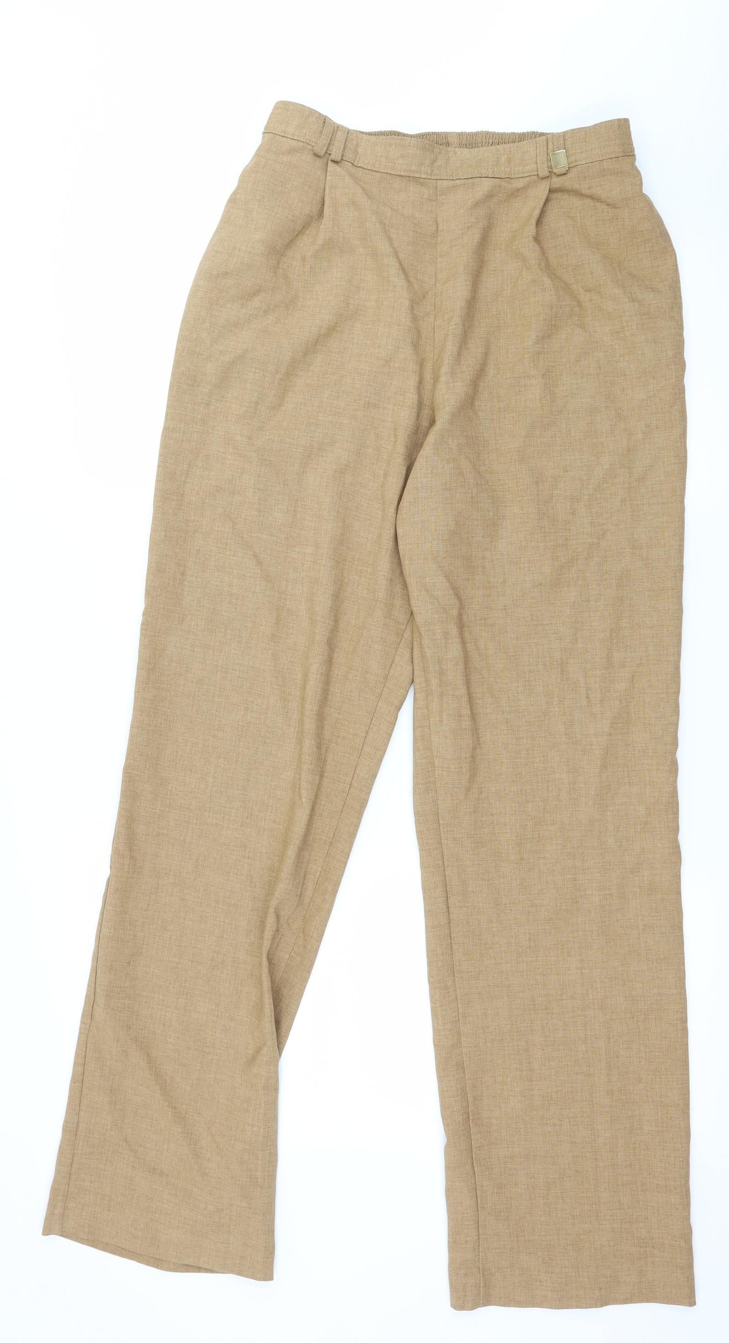 Womens UK Size 12 Marks and Spencer Regular Fit  Brown Trousers
