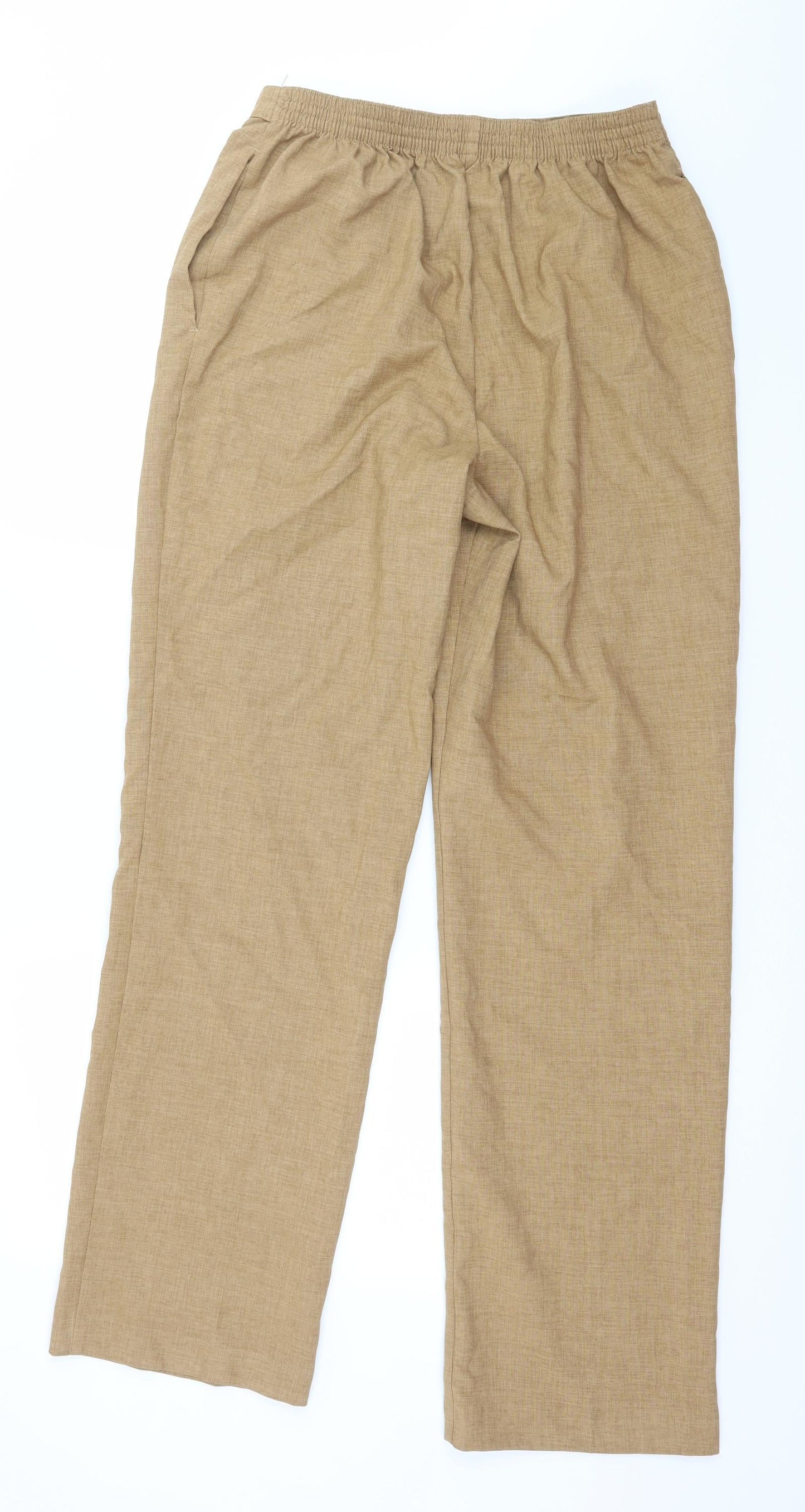 Womens UK Size 12 Marks and Spencer Regular Fit  Brown Trousers