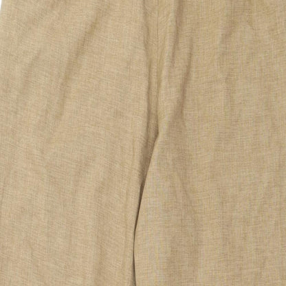 Womens UK Size 12 Marks and Spencer Regular Fit  Brown Trousers
