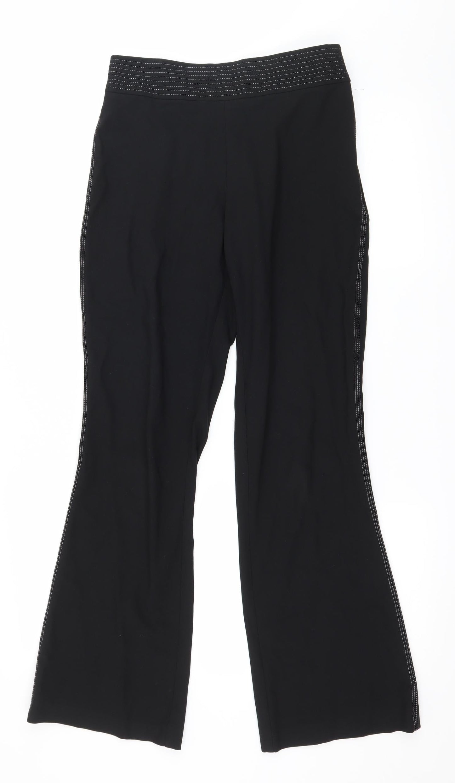 Womens UK Size 8 Marks and Spencer Regular Fit  Black Trousers