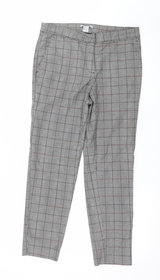 Womens UK Size 8 H&M Regular Fit  Grey Trousers