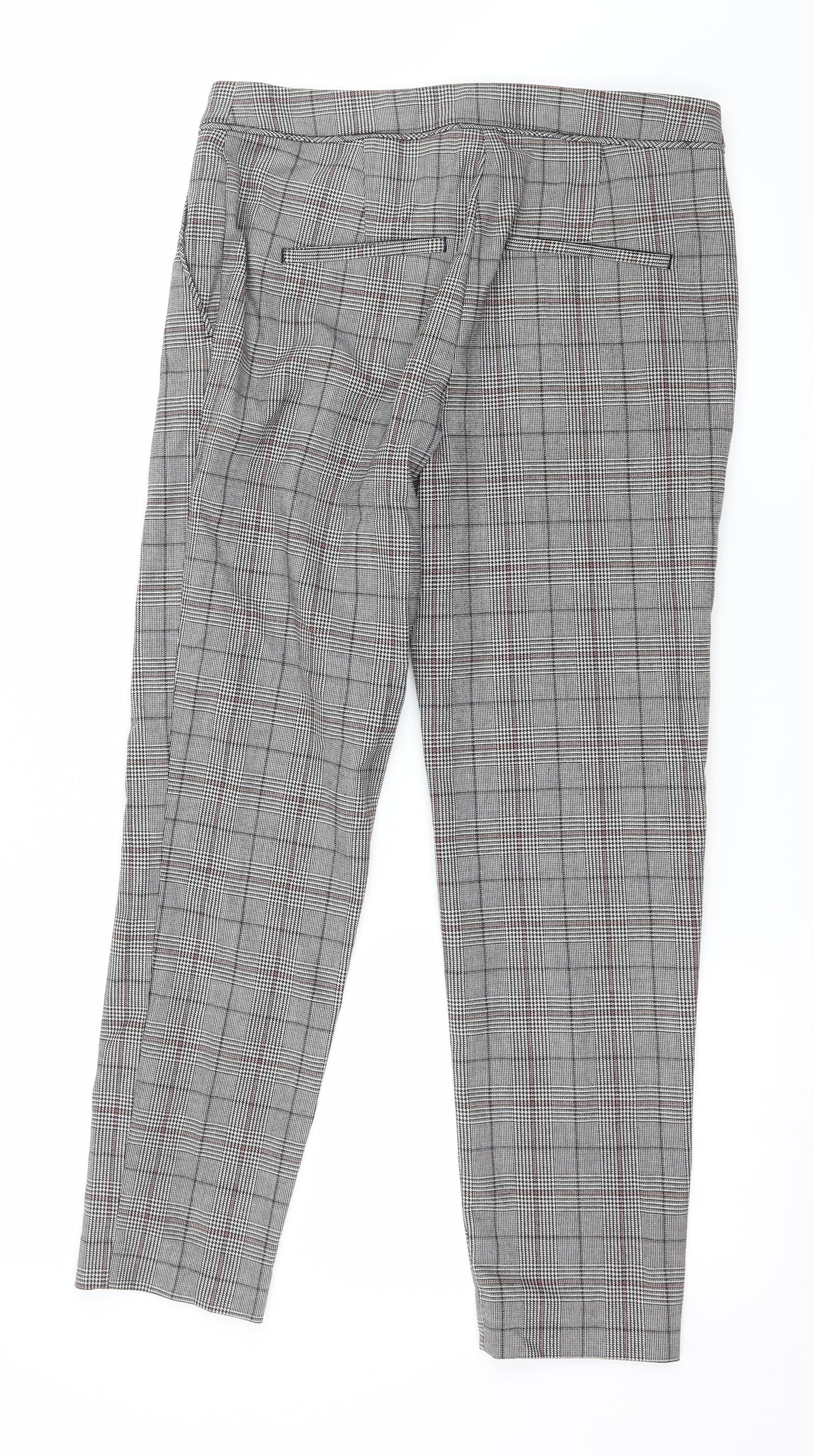 Womens UK Size 8 H&M Regular Fit  Grey Trousers