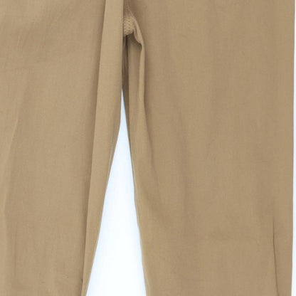Womens UK Size 12 Marks and Spencer Regular Fit  Brown Trousers