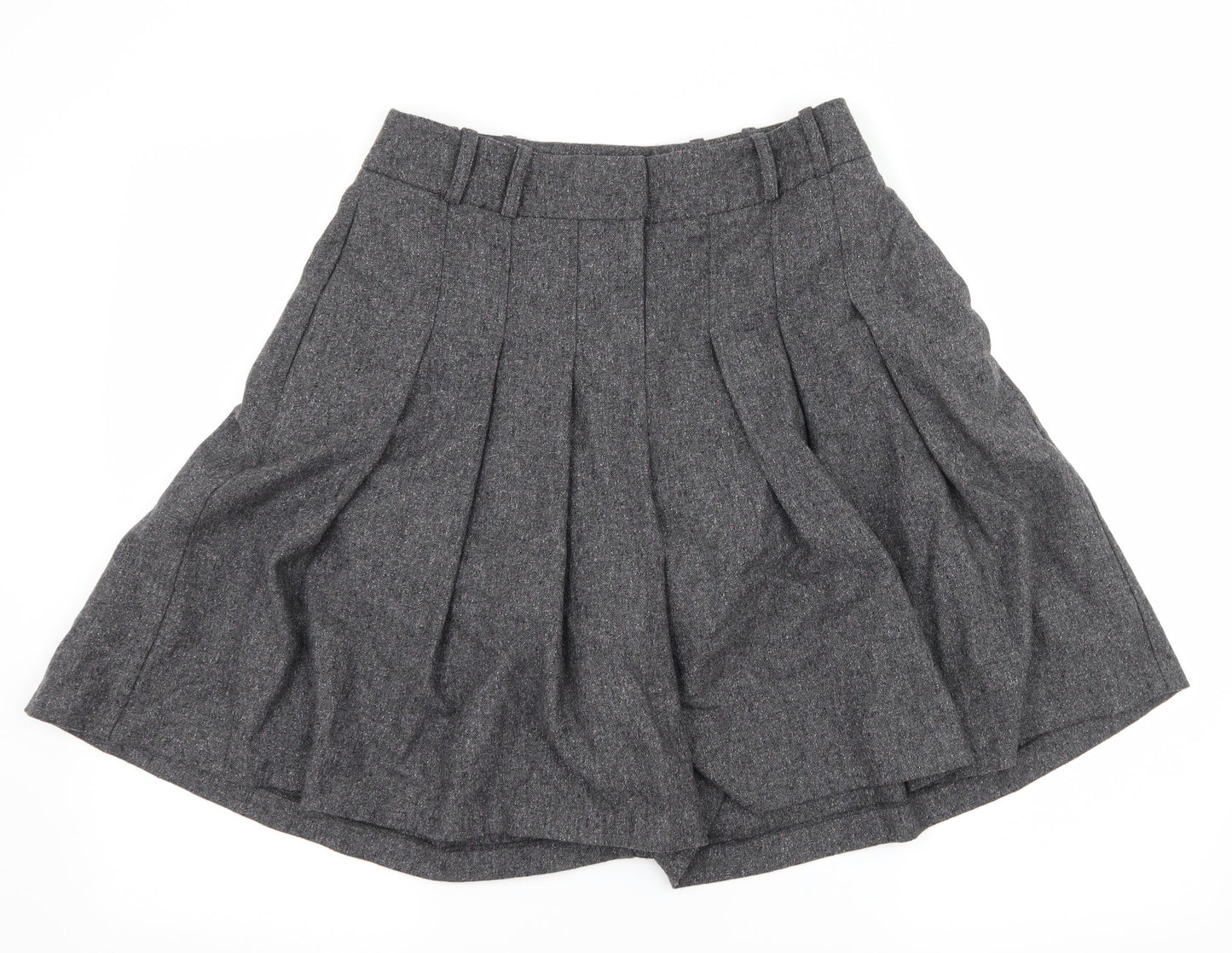 Warehouse Womens Grey   Paperbag Shorts Size 30 in