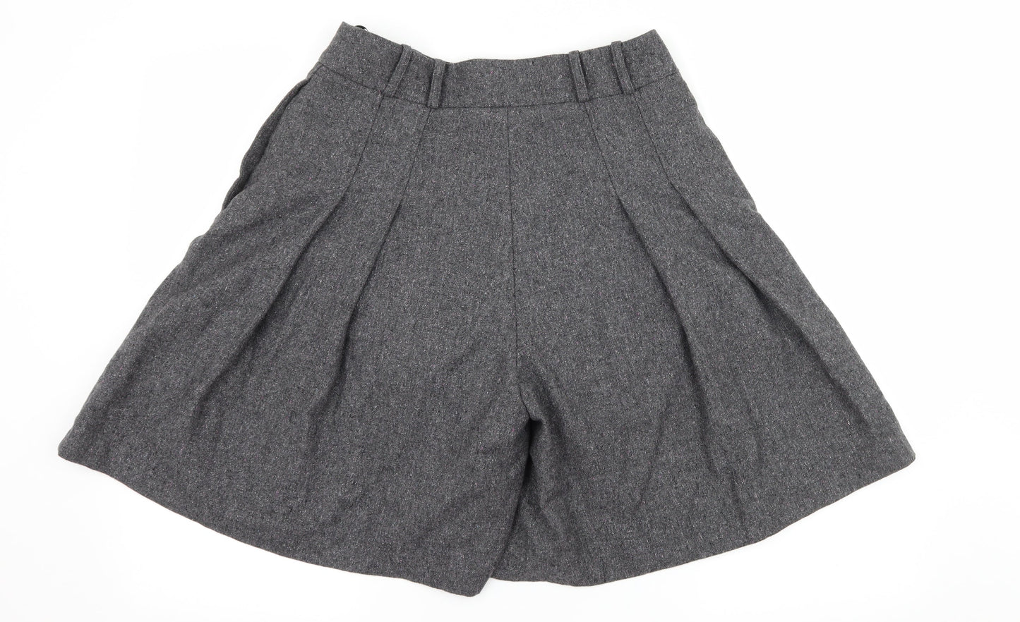 Warehouse Womens Grey   Paperbag Shorts Size 30 in