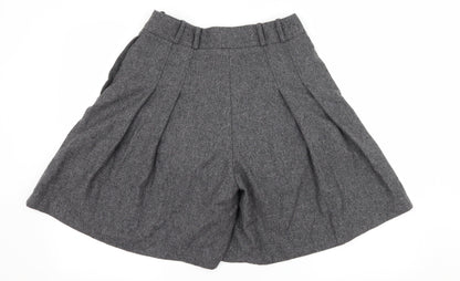 Warehouse Womens Grey   Paperbag Shorts Size 30 in