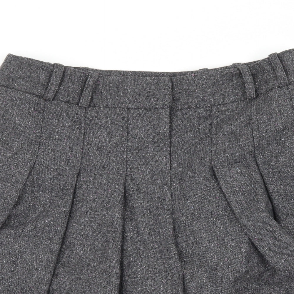 Warehouse Womens Grey   Paperbag Shorts Size 30 in