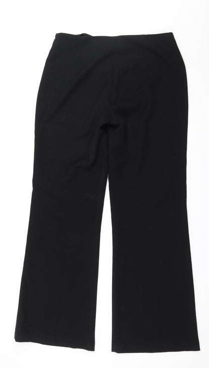 Womens UK Size 12 Papaya Regular Fit  Black Trousers