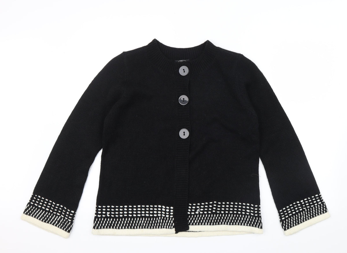 Bonmarché Womens Black Cardigan Jumper Size S