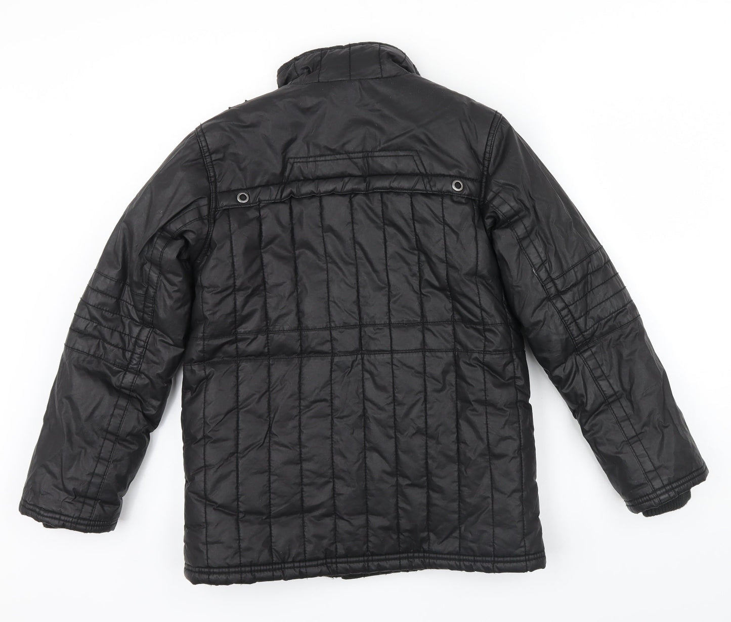 Rocha John Rocha Boys Black Colourblock  Basic Coat Coat