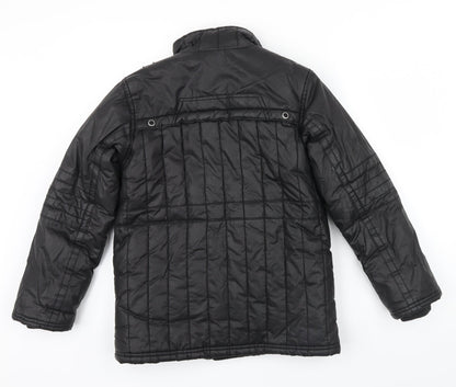 Rocha John Rocha Boys Black Colourblock  Basic Coat Coat