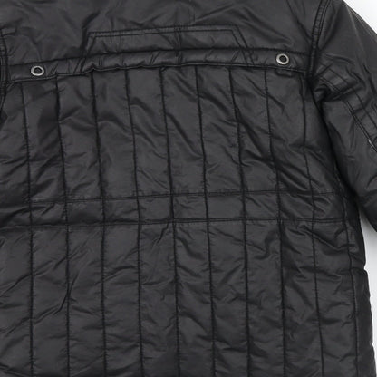 Rocha John Rocha Boys Black Colourblock  Basic Coat Coat