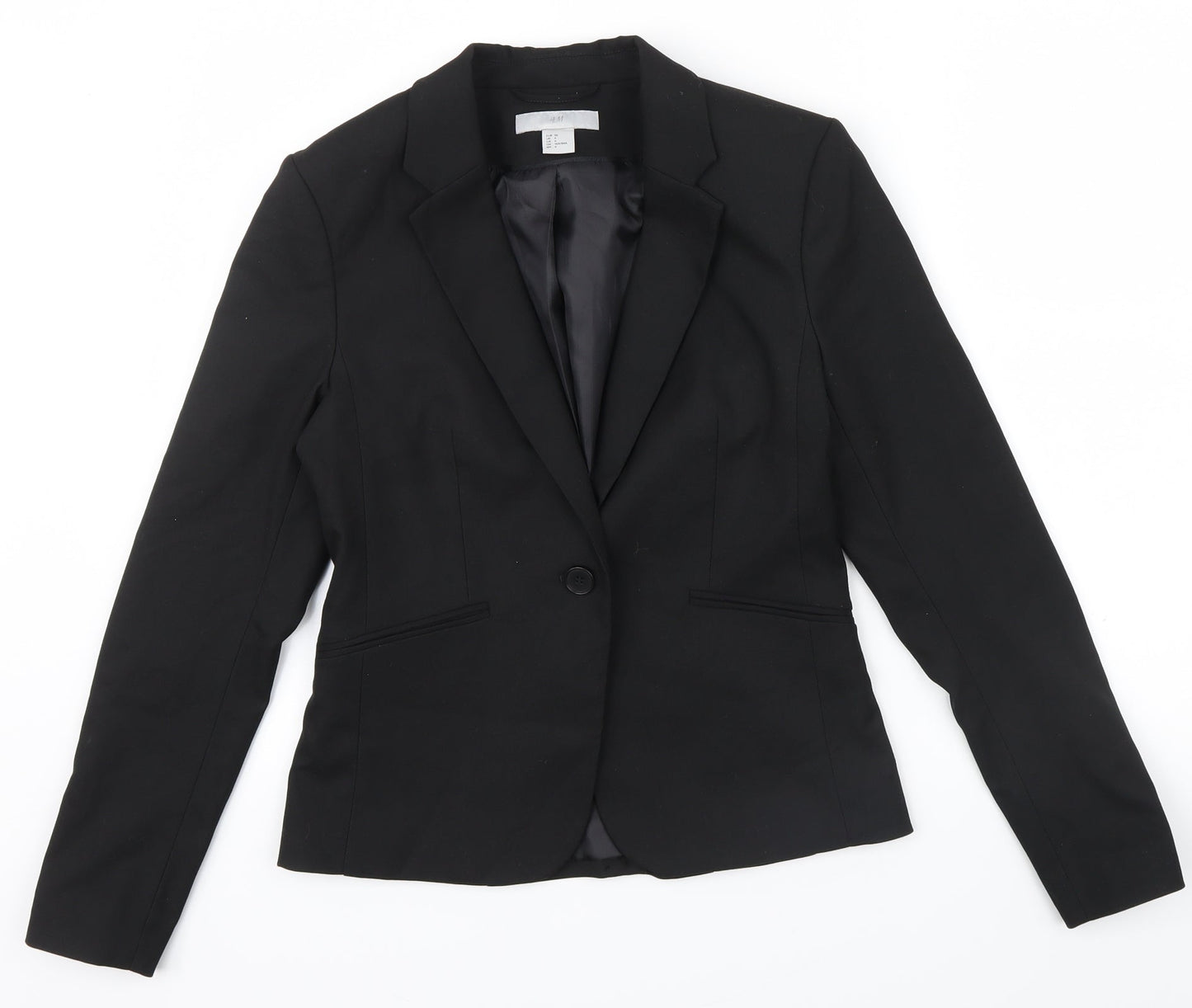 Womens UK Size 8 H&M Black Jacket