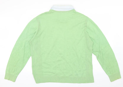 Easy Mens Green   Pullover Jumper Size XL
