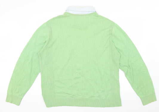 Easy Mens Green   Pullover Jumper Size XL