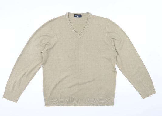 Blue Harbour Mens Brown   Pullover Jumper Size L