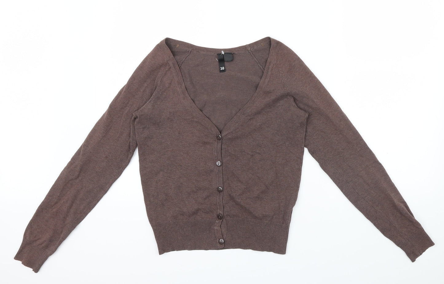 Preworn Womens Brown   Cardigan Jumper Size 38