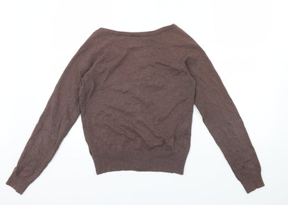 Preworn Womens Brown   Cardigan Jumper Size 38