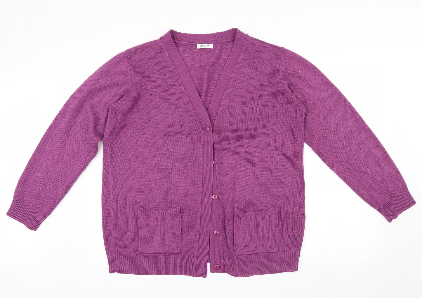 Damart Womens Pink   Cardigan Jumper Size 14