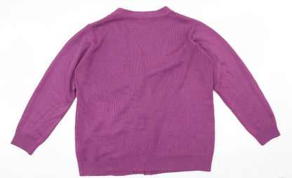 Damart Womens Pink   Cardigan Jumper Size 14