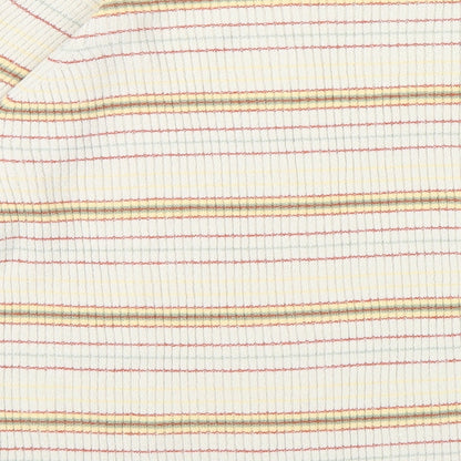 EWM Womens Beige Striped  Pullover Jumper Size M