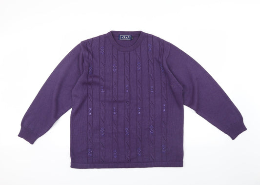 Akal Womens Purple   Pullover Jumper Size L