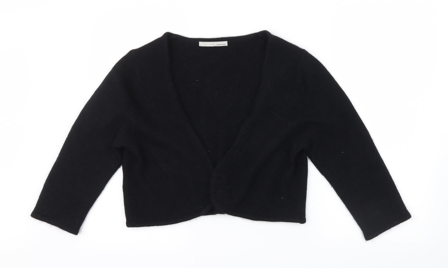 AMARANTO Womens Black   Cardigan Jumper Size 16