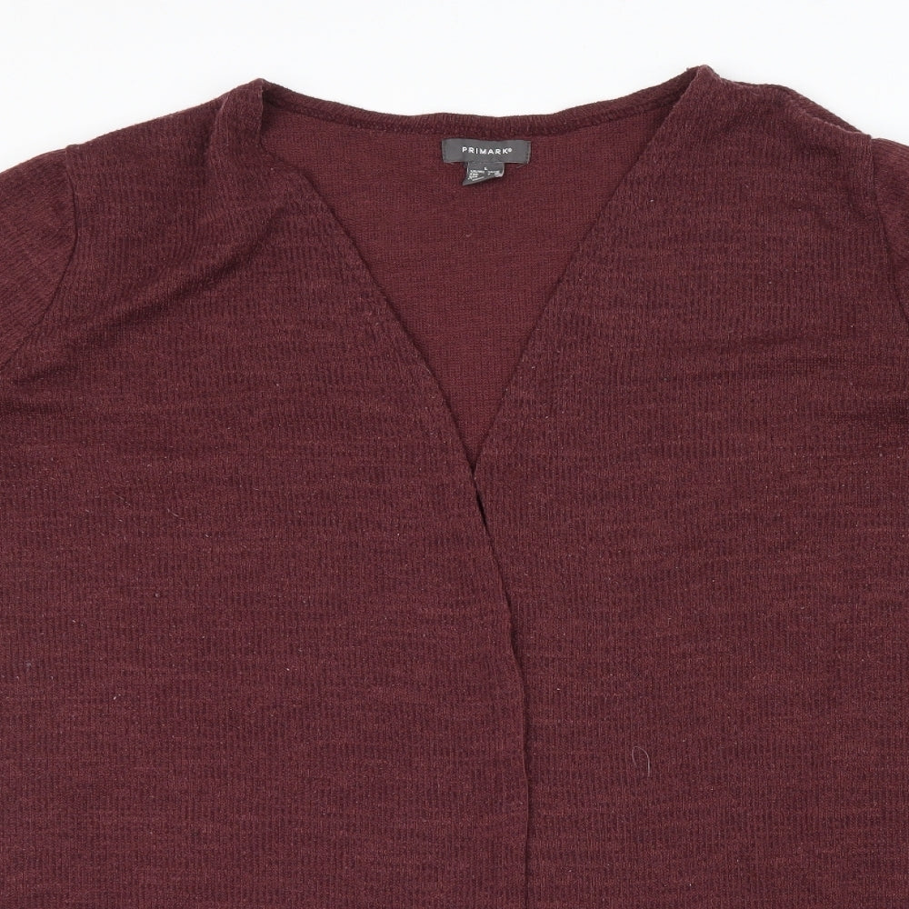 Primark Womens Red   Cardigan Jumper Size L