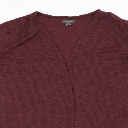 Primark Womens Red   Cardigan Jumper Size L