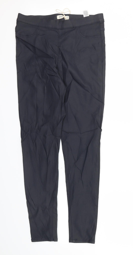 M&S Womens Blue   Dress Pants Trousers Size 14 L29 in