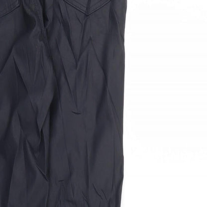 M&S Womens Blue   Dress Pants Trousers Size 14 L29 in