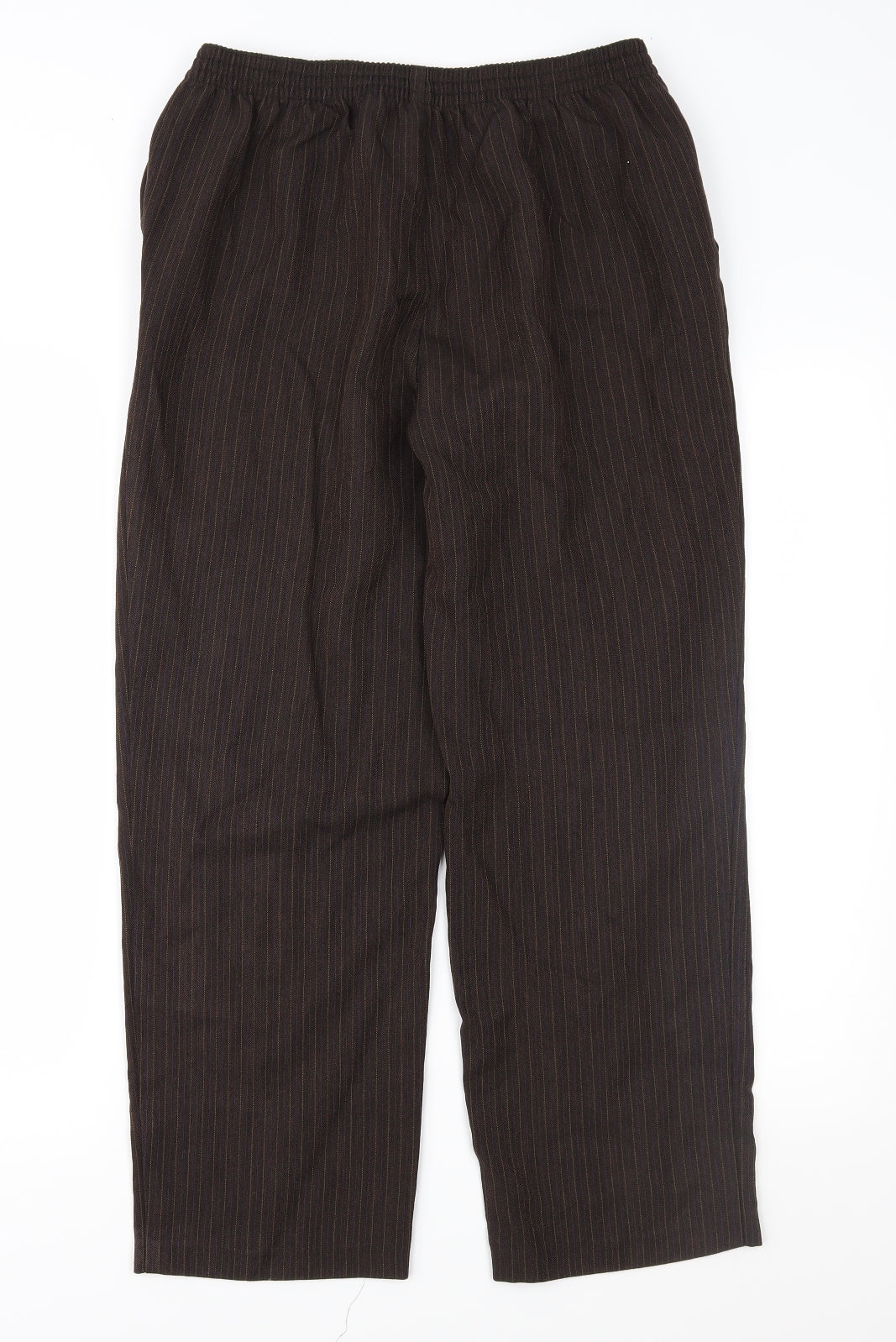 Womens UK Size 12 Marks and Spencer Regular Fit  Brown Trousers