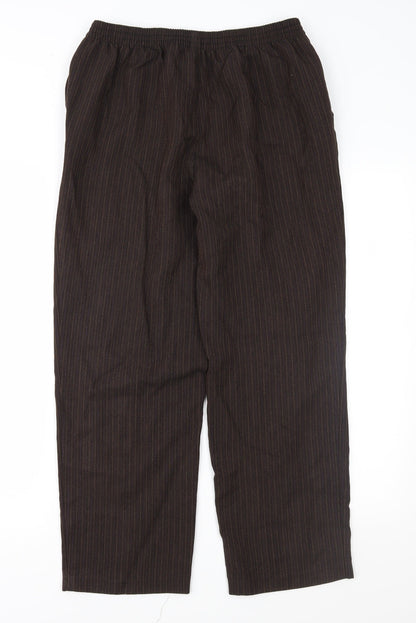 Womens UK Size 12 Marks and Spencer Regular Fit  Brown Trousers