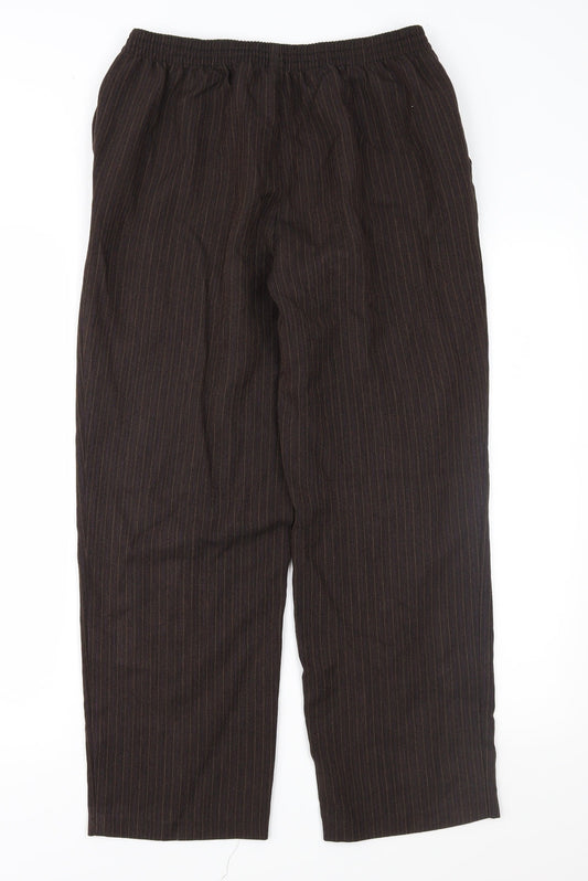 Womens UK Size 12 Marks and Spencer Regular Fit  Brown Trousers