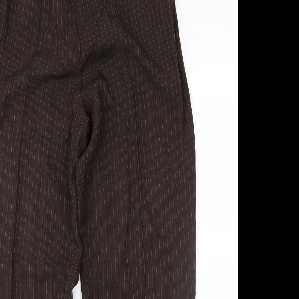 Womens UK Size 12 Marks and Spencer Regular Fit  Brown Trousers