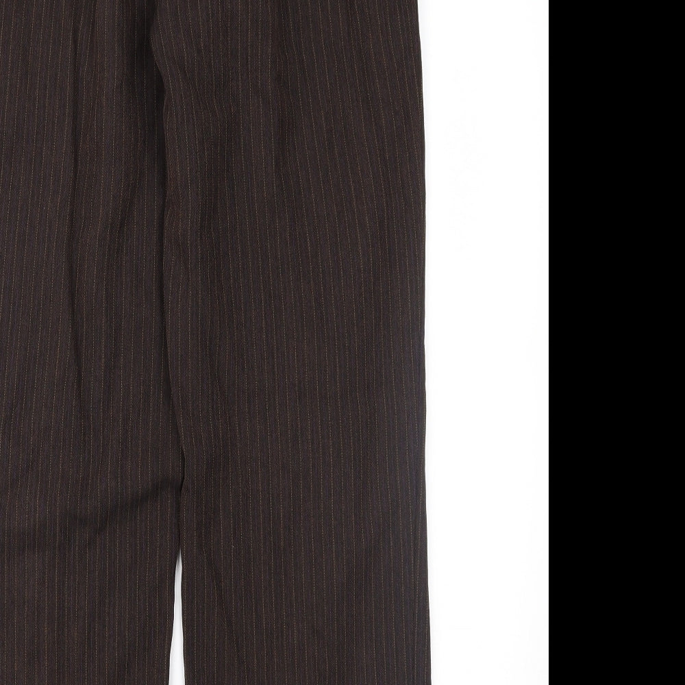 Womens UK Size 12 Marks and Spencer Regular Fit  Brown Trousers