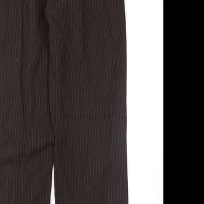 Womens UK Size 12 Marks and Spencer Regular Fit  Brown Trousers