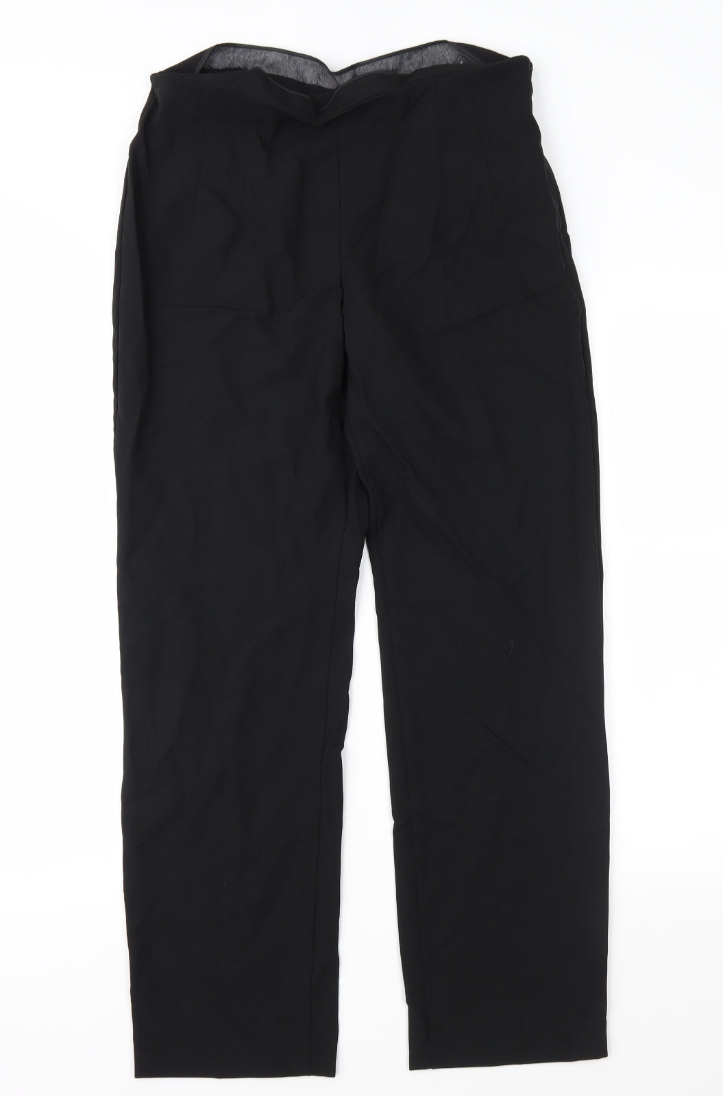 Womens UK Size 12 Marks and Spencer Regular Fit  Black Trousers