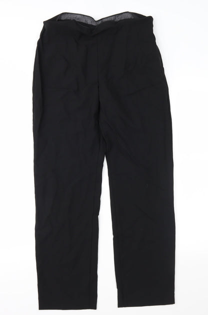 Womens UK Size 12 Marks and Spencer Regular Fit  Black Trousers
