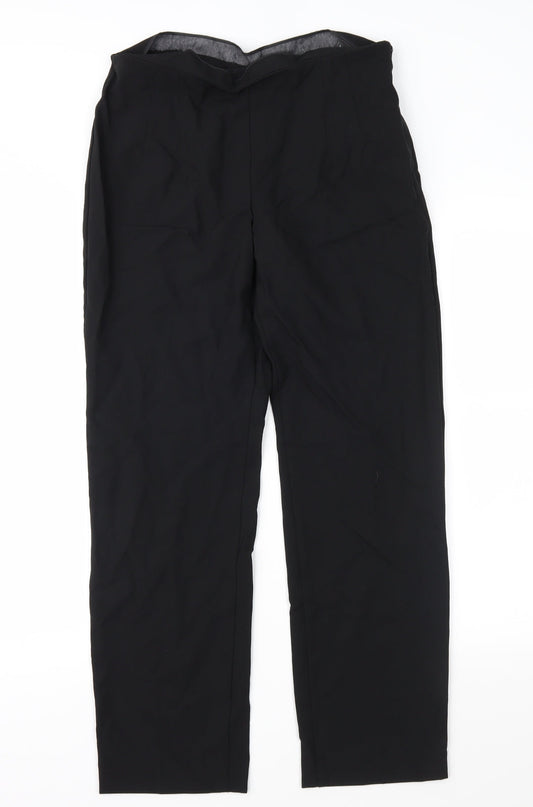 Womens UK Size 12 Marks and Spencer Regular Fit  Black Trousers