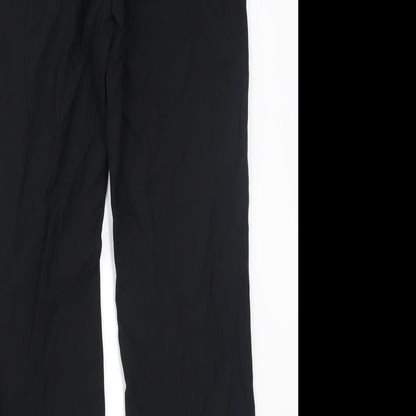 Womens UK Size 12 Marks and Spencer Regular Fit  Black Trousers