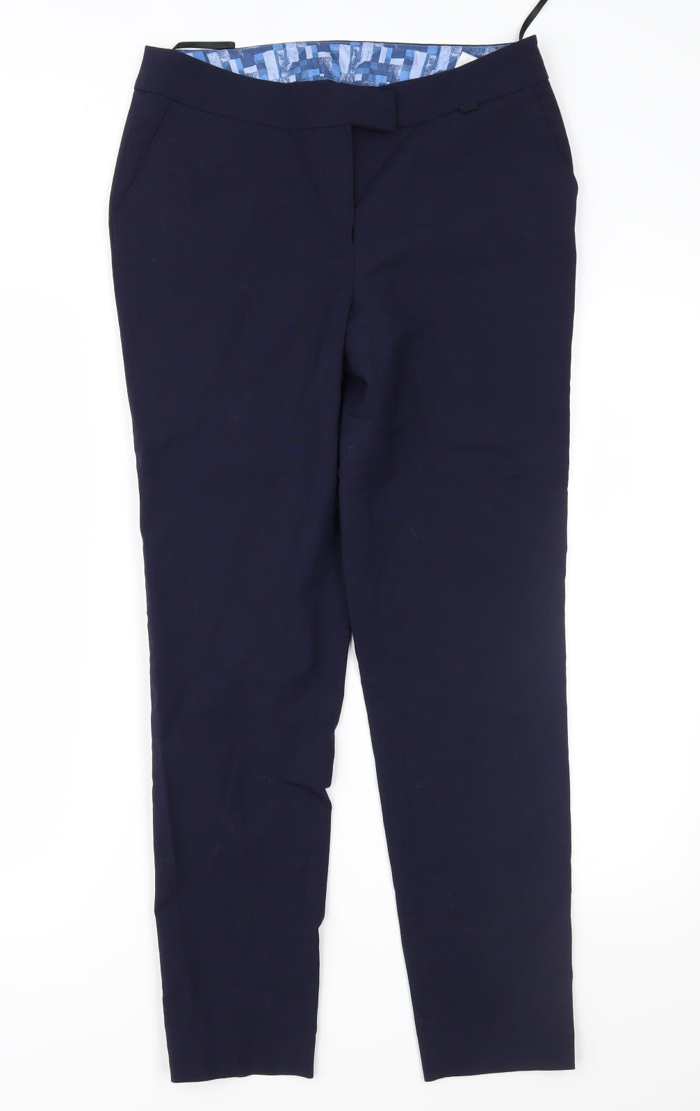 Womens UK Size 12 Preworn Regular Fit  Blue Trousers