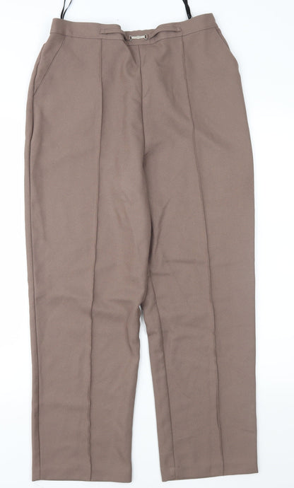 Papay Womens Brown   Trousers  Size 12 L27 in