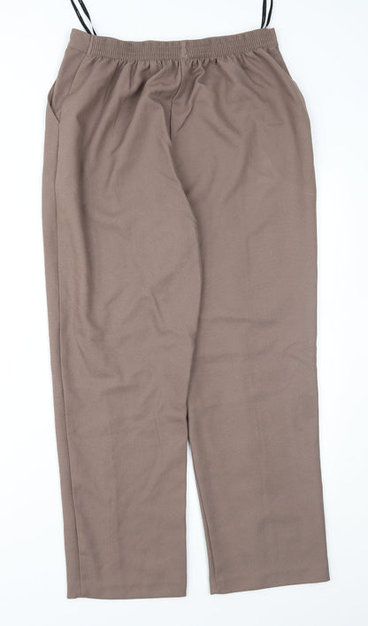 Papay Womens Brown   Trousers  Size 12 L27 in