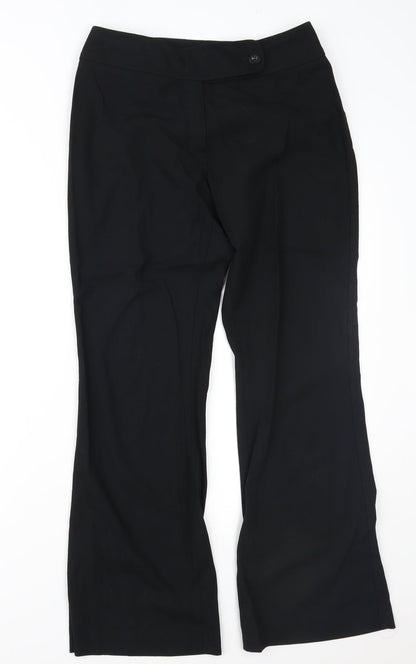 Womens UK Size 10 NEXT Regular Fit  Black Trousers